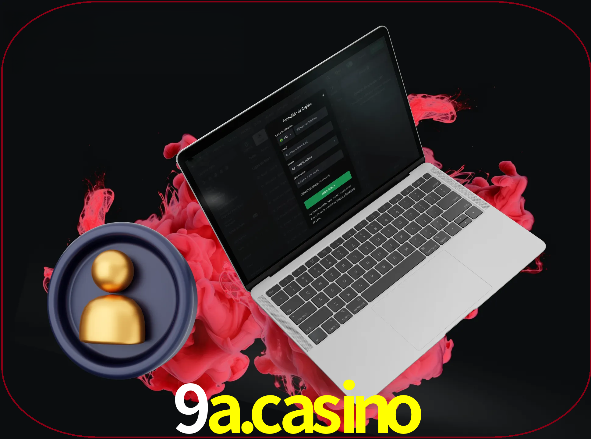 No cabeçalho do site 9A.CASINO, clique no botão que o levará a um formulário especial onde terá de introduzir as suas informações actuais.