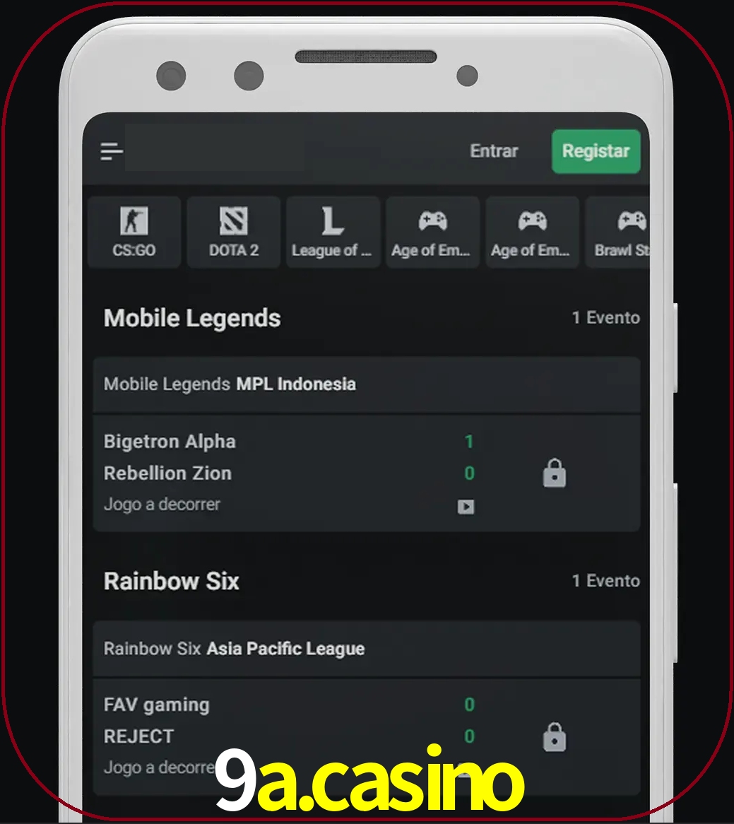 Esportes permitem apostar nos maiores torneios.